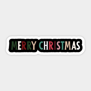 Colorful Merry Christmas Message Sticker